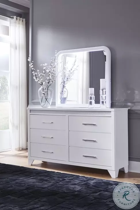Frostlyn White 6 Drawer Dresser