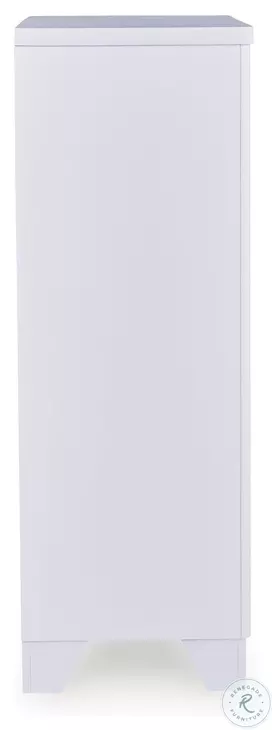 Frostlyn White Upholstered Panel Bedroom Set