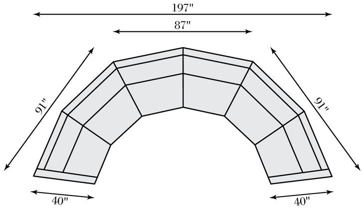 Soleil Beige 3 Piece Modular Sectional with Pillows