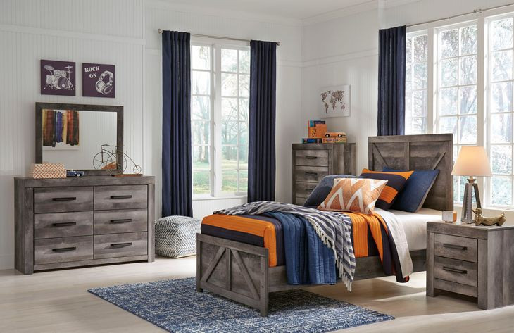 Wynnlow Gray Youth Panel Bedroom Set