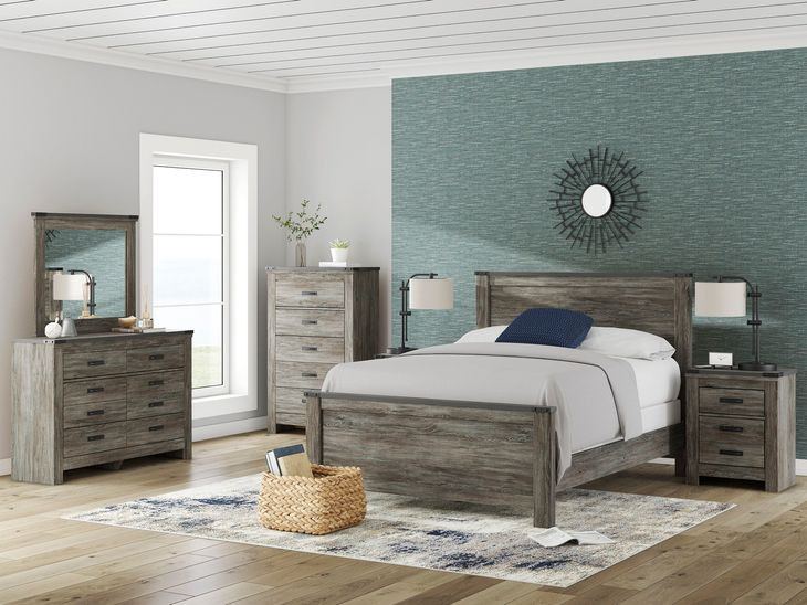Frandern Black and Gray Youth Panel Bedroom Set