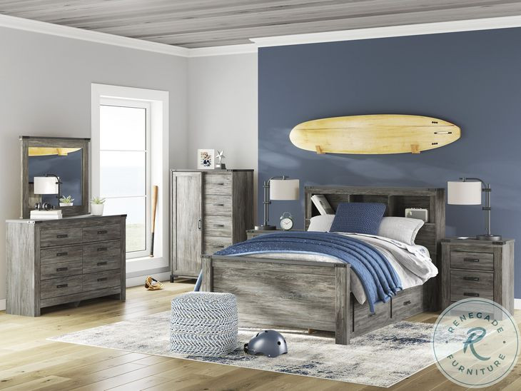 Frandern Gray Bedroom Mirror