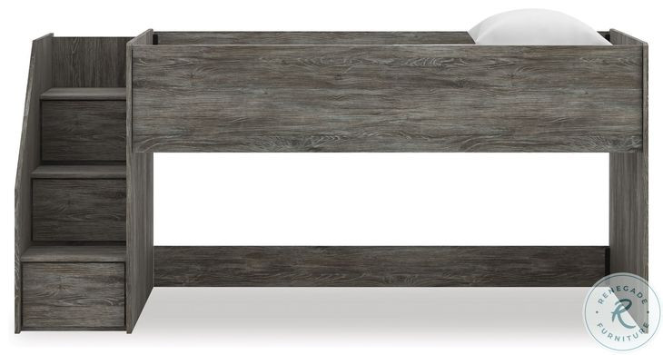 Frandern Gray Twin Loft Bed