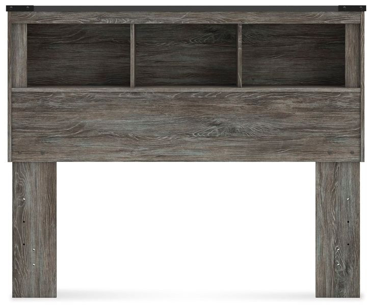 Frandern Rusti Warm Gray Full Bookcase Headboard