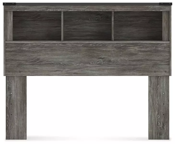 Frandern Rusti Warm Gray Full Bookcase Headboard