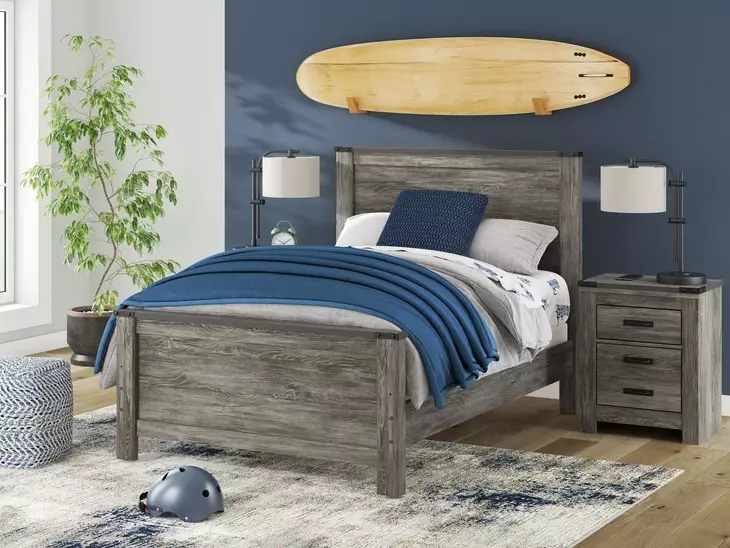 Frandern Rusti Warm Gray Full Panel Headboard