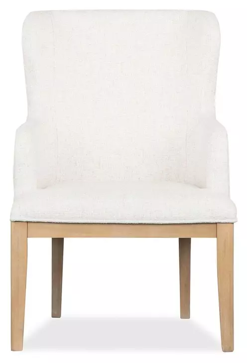 Greenvale Beige Performance Fabric Arm Chair Set of 2