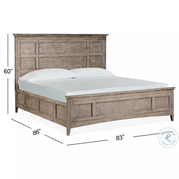Paxton Place Dovetail Grey King Panel Bed From Home Gallery Stores
