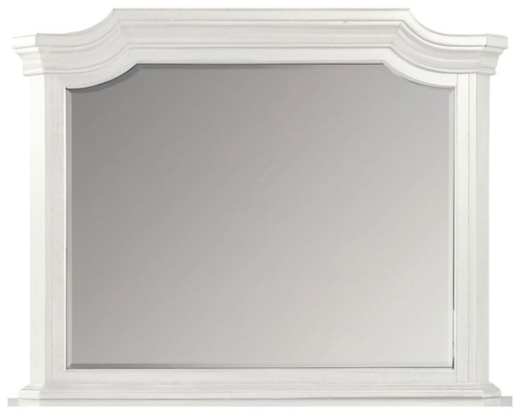 Lyndhurst Vintage White Rectangular Dresser Mirror