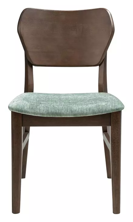 West End Sage Green and Saddle Brown Upholstered Side Chair Set of 2