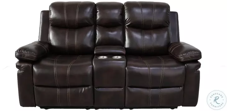 Kellen Brown Dual Reclining 69" Console Loveseat