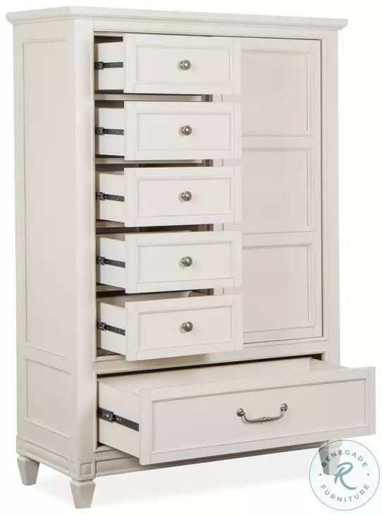Willowbrook Egg Shell White and Cream Upholstered Wall Panel Bedroom Set with 2 Nightstand and USB Charging
