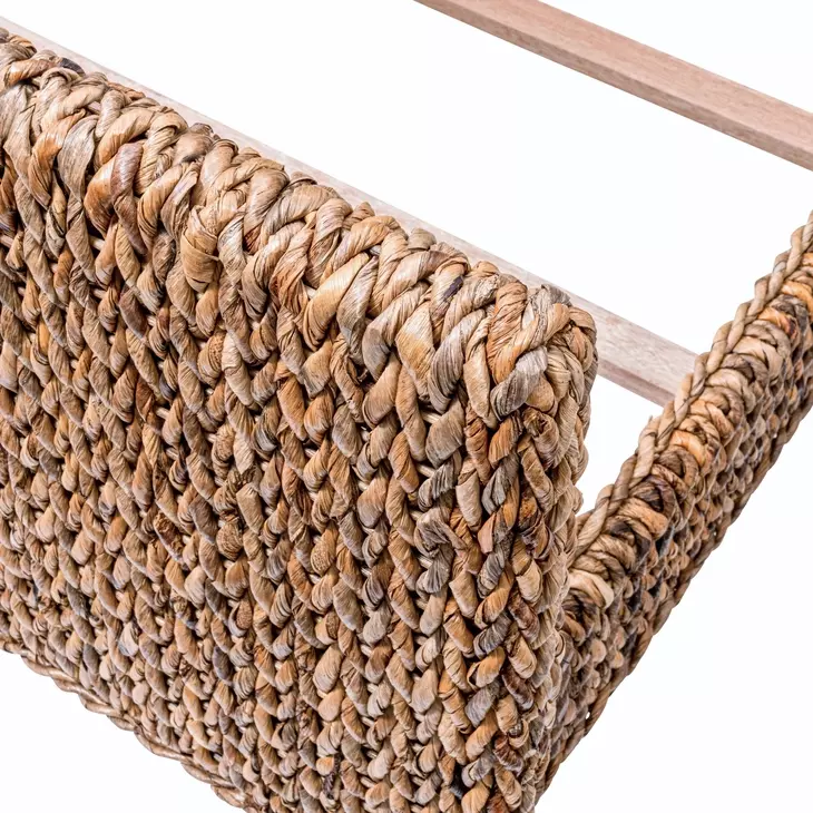 Maui Natural and Black King Panel Bed