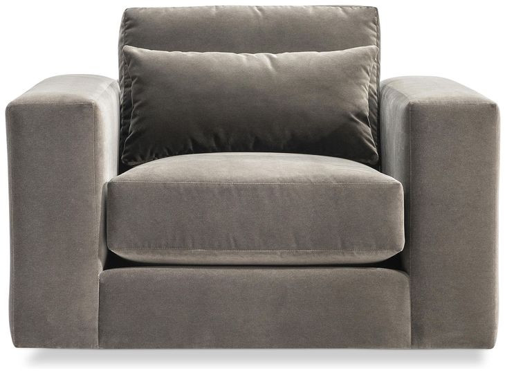 Felix Green Upholstered Swivel Lounge Chair with Pillow