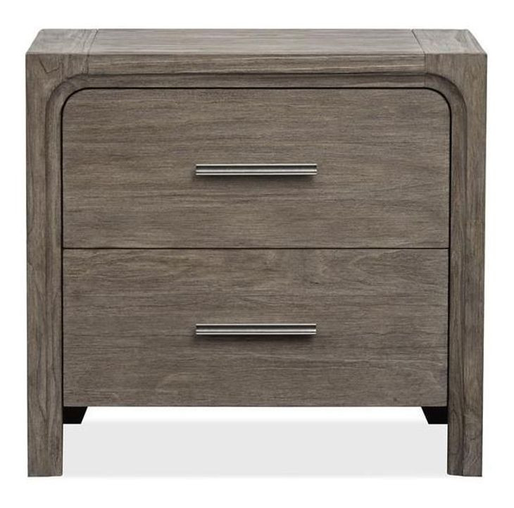 Westbourne Dark Umber 2 Drawer Nightstand with USB Charging