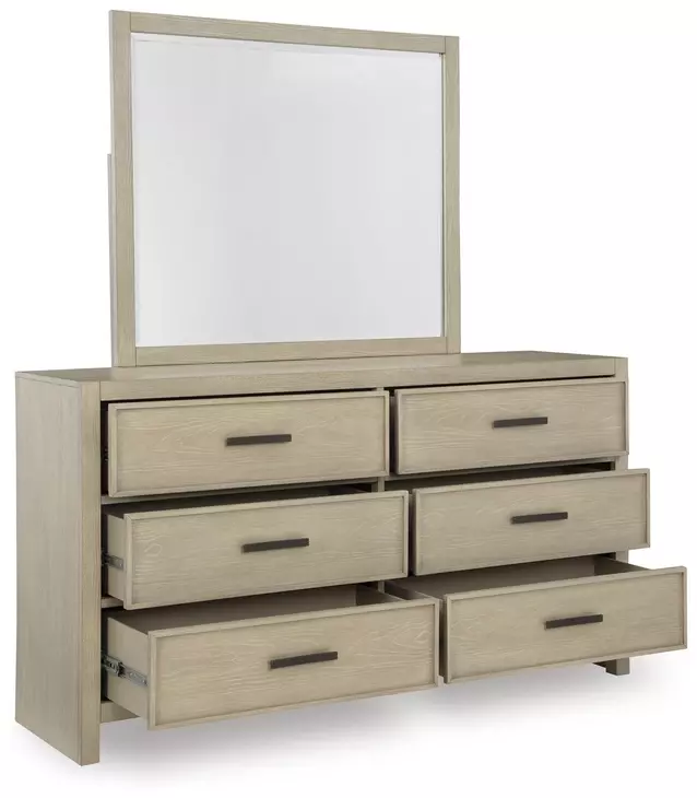 Calmoro Gray Wash and White Upholstered Bookcase Storage Panel Bedroom Set with USB Charging
