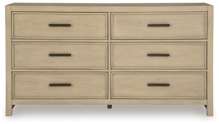 Calmoro Gray Wash 6 Drawer Dresser