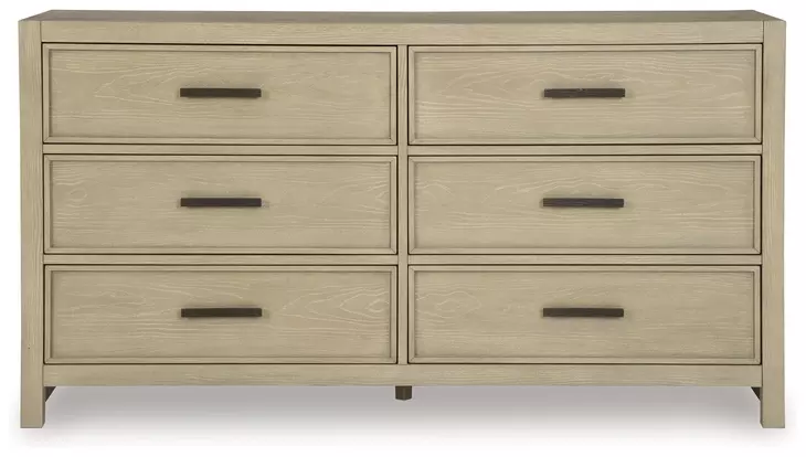 Calmoro Gray Wash 6 Drawer Dresser
