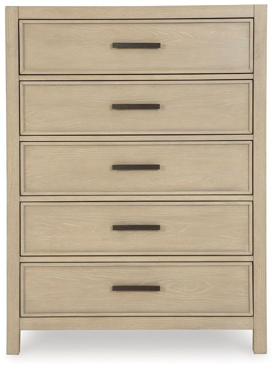 Calmoro Gray Wash 5 Drawer Chest