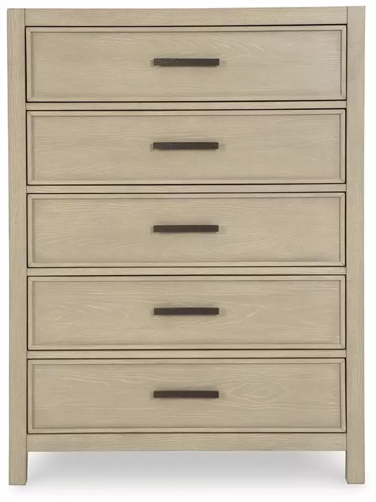 Calmoro Gray Wash 5 Drawer Chest