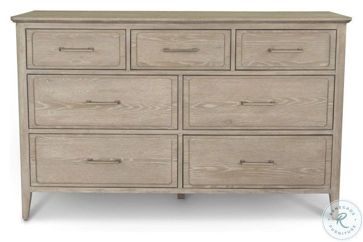 Harborview Glazed Driftwood 7 Drawer Dresser
