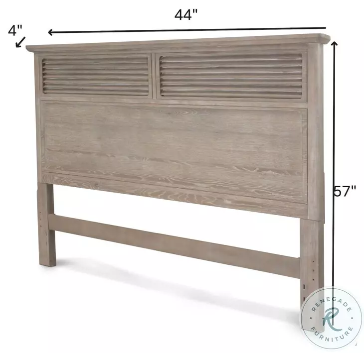 Harborview Glazed Driftwood Twin Headboard