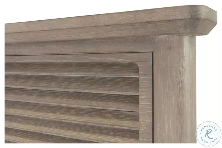 Harborview Glazed Driftwood King Headboard