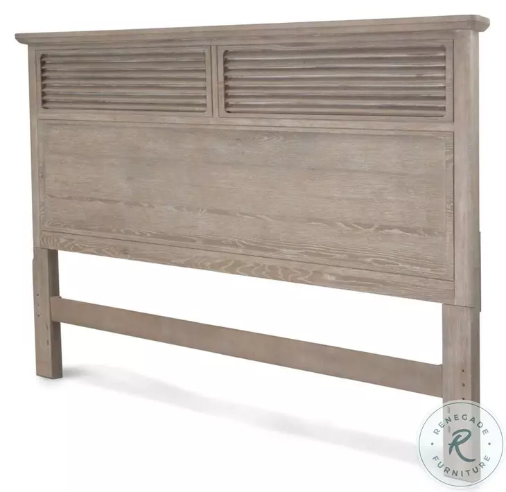 Harborview Glazed Driftwood King Headboard
