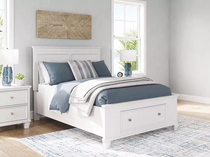 Fortman White Full Panel Headboard