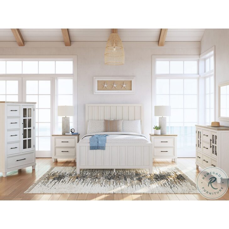 Shaybrock Antique White Queen Panel Bedroom Set from Ashley Furniture ...