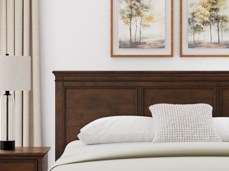 Danabrin Brown California King Storage Panel Bed