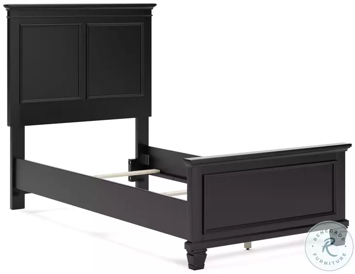 Lanolee Black Twin Panel Bed From Ashley Furniture | Coleman