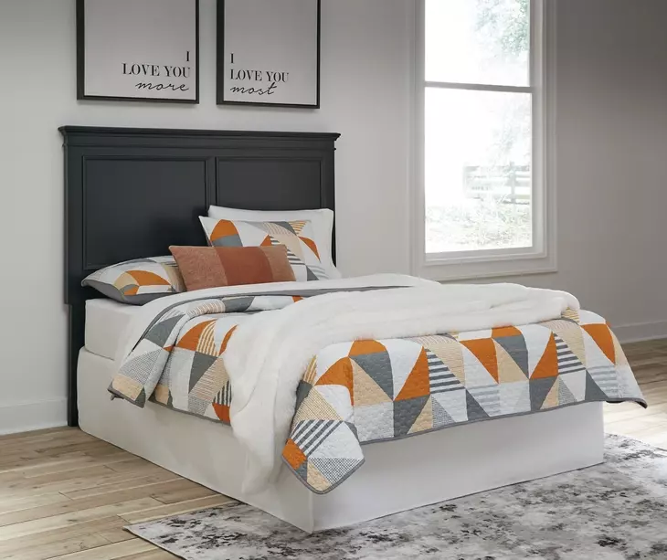 Lanolee Black Full Panel Headboard