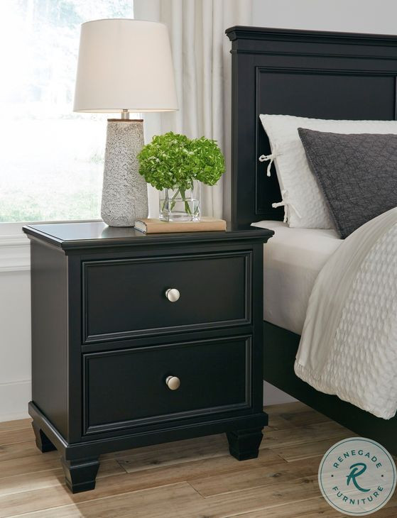 Lanolee Black Nightstand