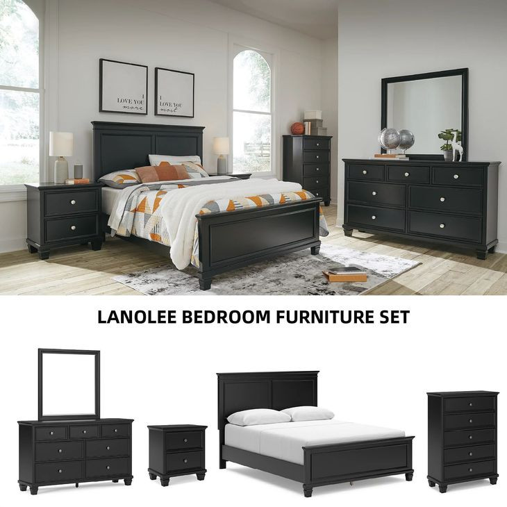 Lanolee Black Nightstand