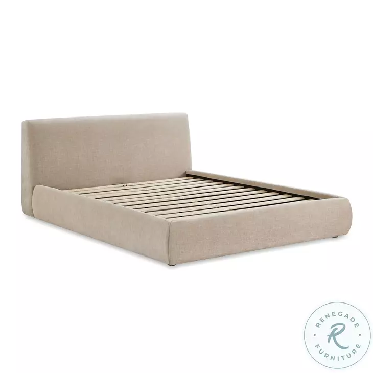 TERAMEE テラミー シングルマット Grant E One’s 美品 Isla Taupe Textured Velvet Queen Bed From TOV | Coleman Furniture