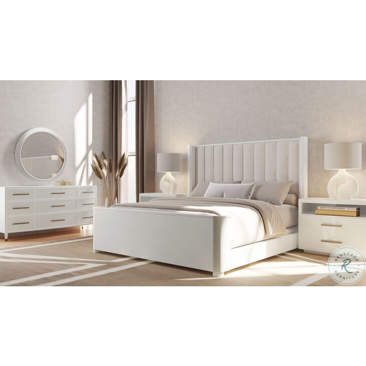 7012 White And Volacas Nightstand From Magnussen Home Coleman Furniture