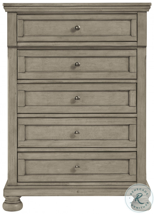 Lettner Light Gray Storage Panel Bedroom Set