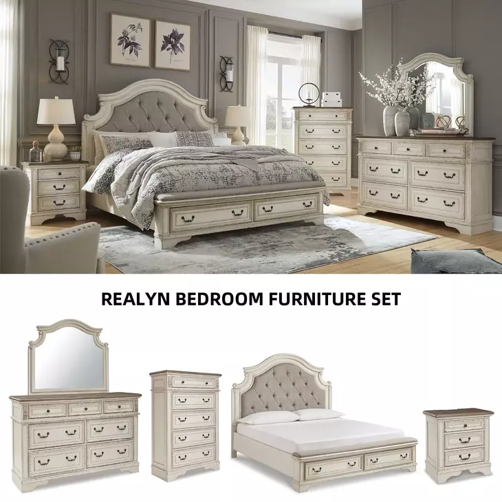 Realyn Chipped White 3 Drawer Nightstand From Home Gallery Stores
