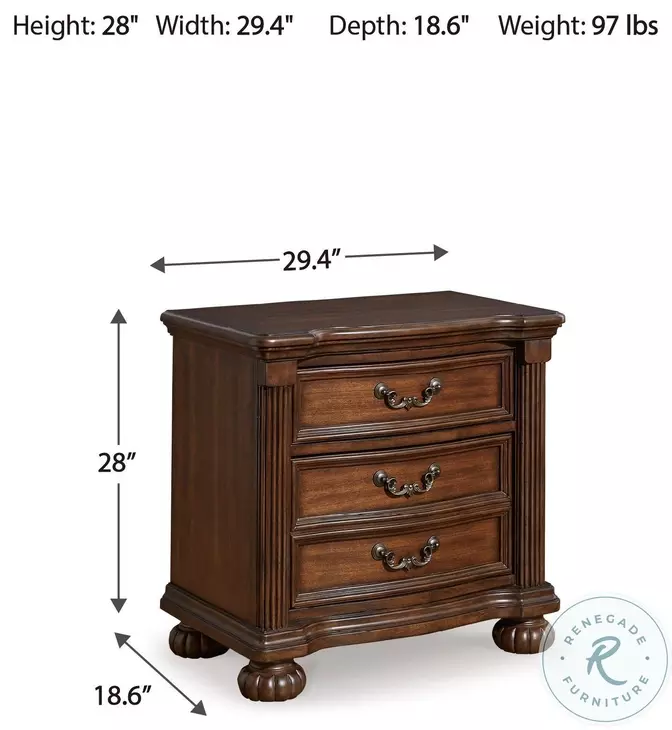 Lavinton Brown Nightstand From Ashley Furniture | Coleman Furniture