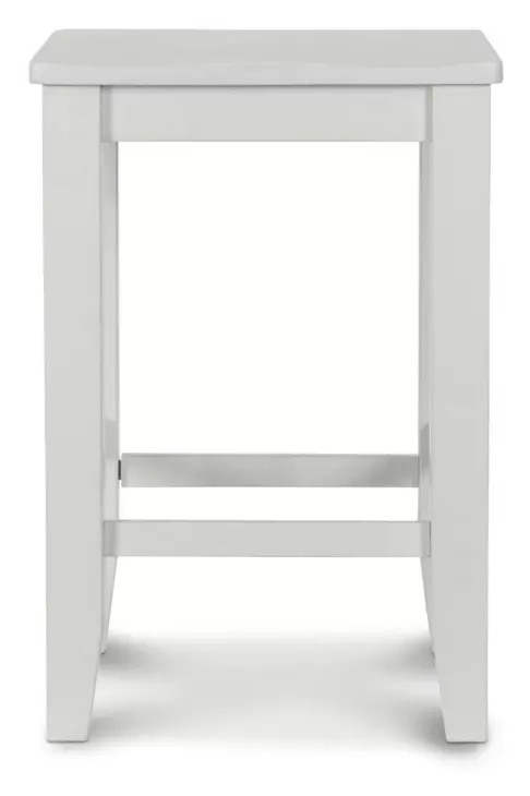 Miramar Stark White Backless Counter Height Stool