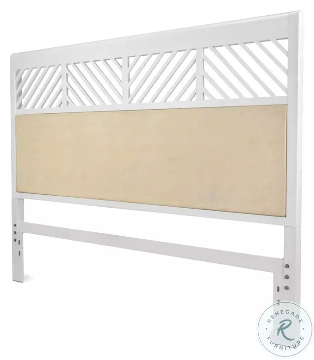 Oceanview Sand and Stark White Queen Headboard