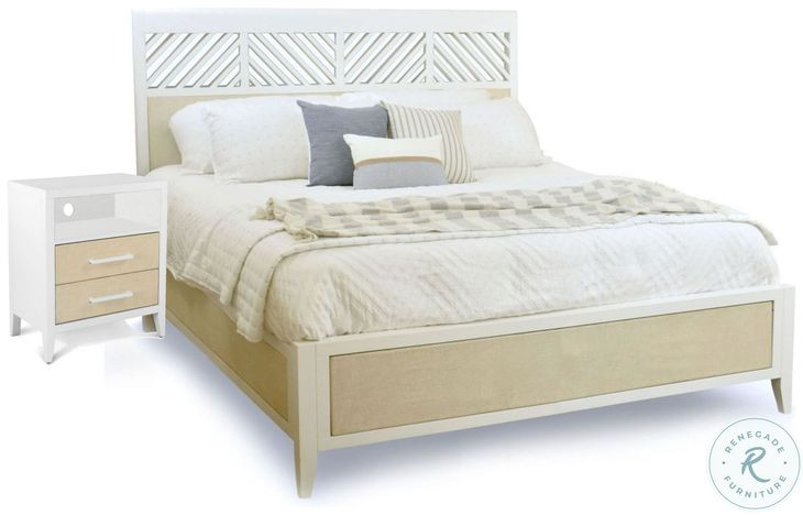 Oceanview Sand and Stark White Bedroom Set
