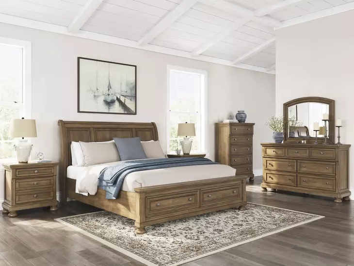 Vandenmore Medium Brown 2 Drawer Nightstand