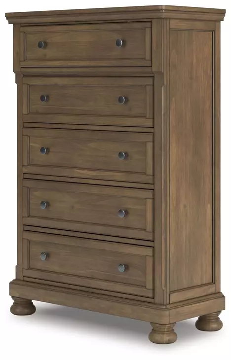Vandenmore Medium Brown Sleigh Storage Bedroom Set