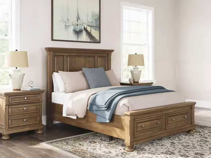 Vandenmore Medium Brown Queen Storage Panel Bed