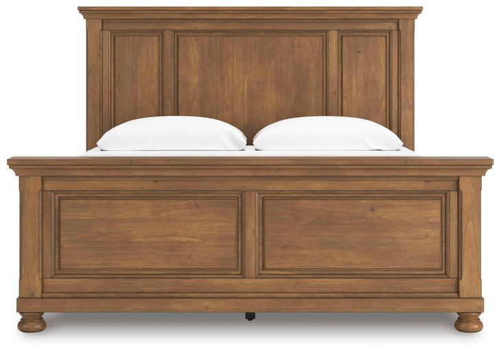 Vandenmore Medium Brown King Panel Bed