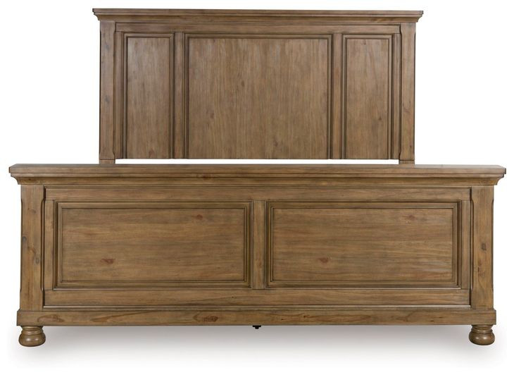 Vandenmore Medium Brown Queen Panel Bed From Ashley Furniture