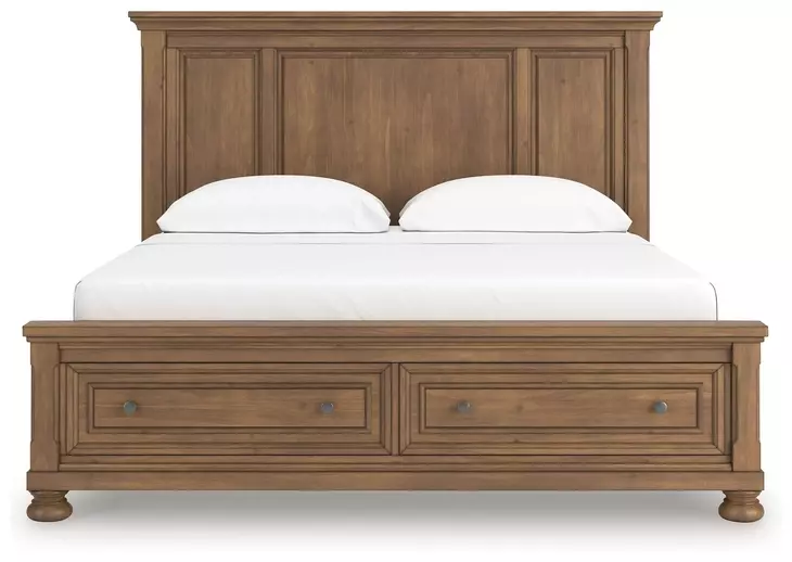 Vandenmore Medium Brown California King Storage Panel Bed
