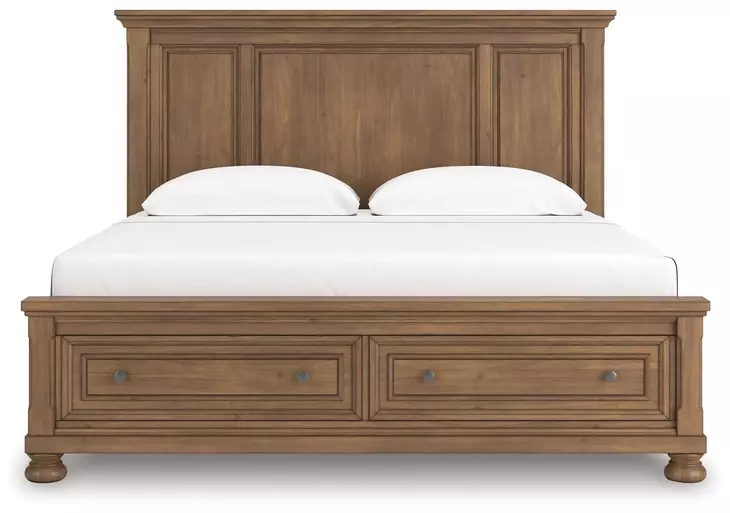 Vandenmore Medium Brown King Panel Storage Bed